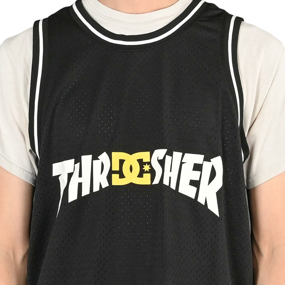 DC x Thrasher Basketball Jersey Vest - Black