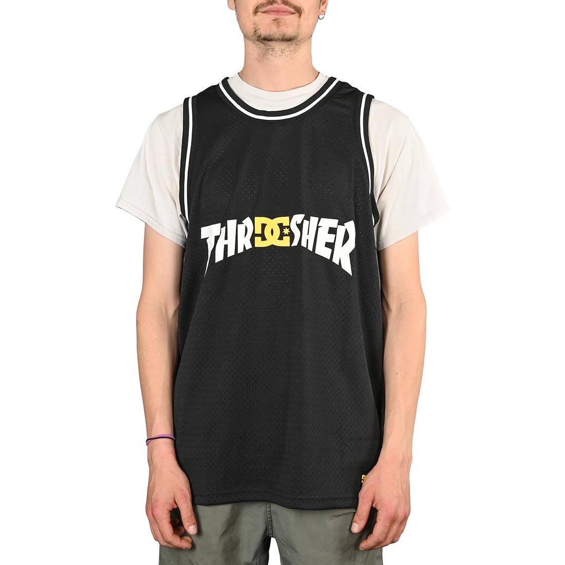 DC x Thrasher Basketball Jersey Vest - Black