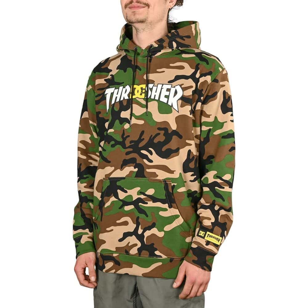 DC x Thrasher Pullover Hoodie - Camo