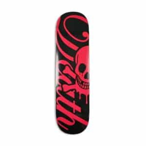 Death Script Skateboard Deck - Black/Pink