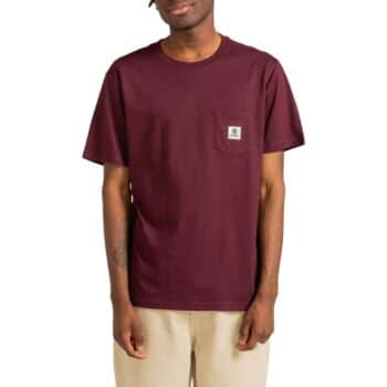 Element Basic Pocket S/S T-Shirt - Burgundy