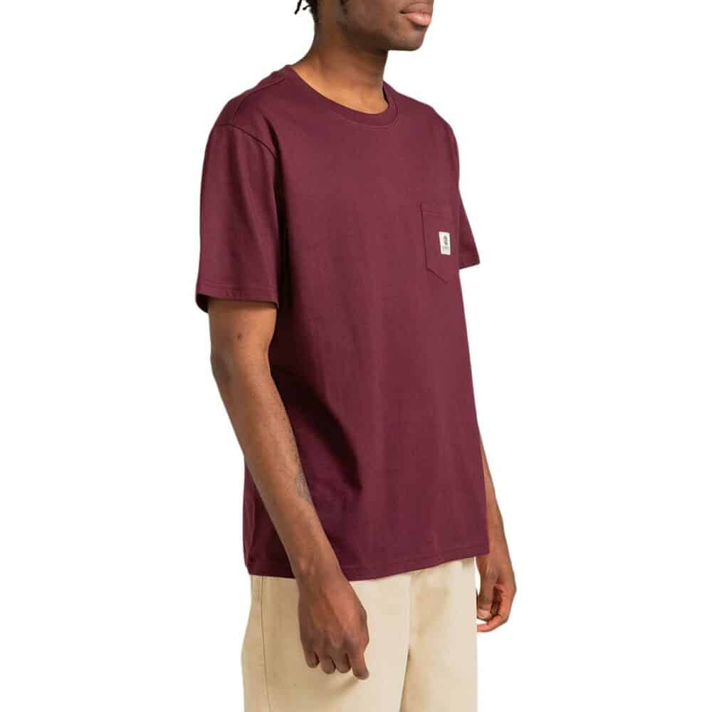 Element Basic Pocket S/S T-Shirt - Burgundy