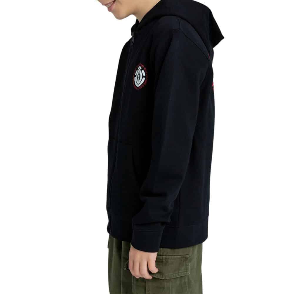 Element Seal (Youth) Zip-Up Hoodie - Flint Black