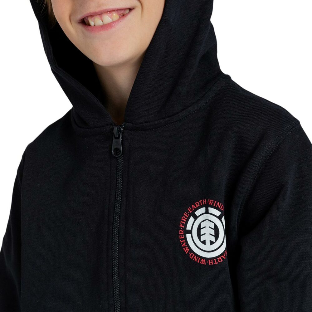 Element Seal (Youth) Zip-Up Hoodie - Flint Black