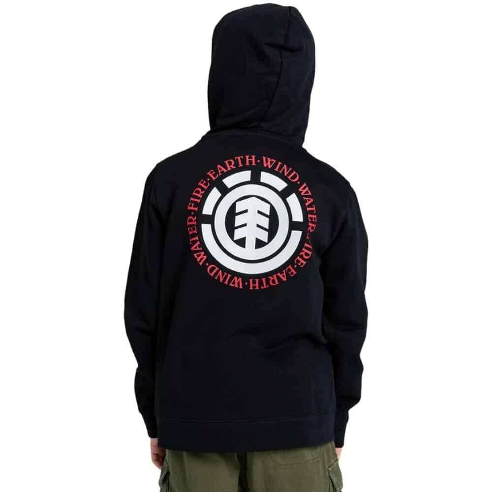 Element Seal (Youth) Zip-Up Hoodie - Flint Black