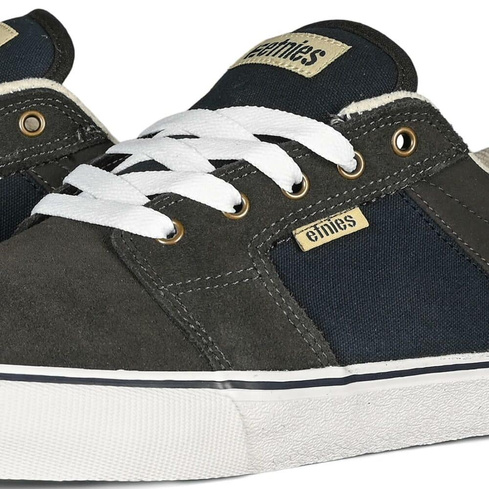 Etnies Barge LS Skate Shoes - Grey/Navy/White