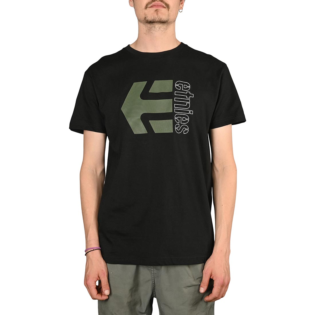 Etnies Corp Combo S/S T-Shirt - Black/Green/White