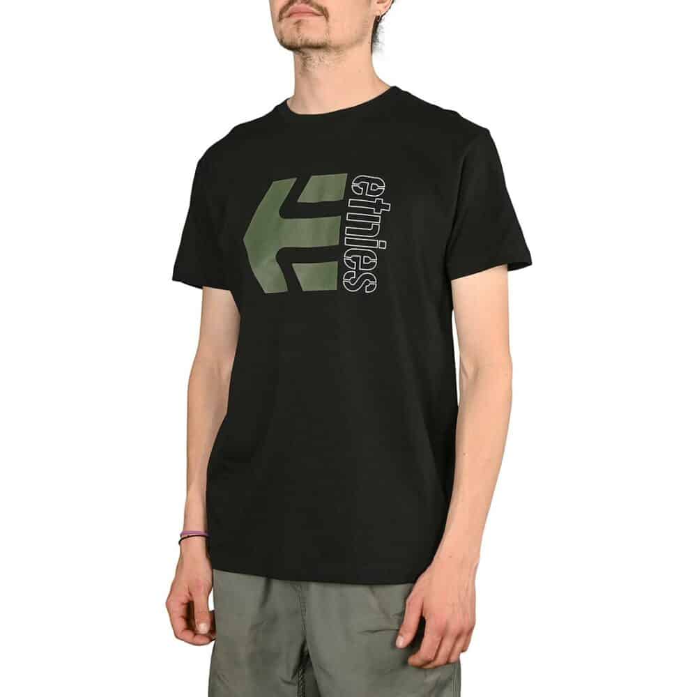 Etnies Corp Combo S/S T-Shirt - Black/Green/White