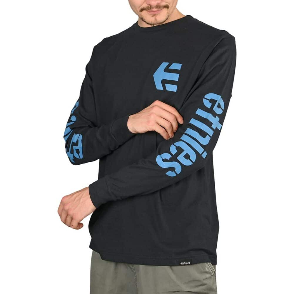 Etnies Icon L/S T-Shirt - Navy/Blue