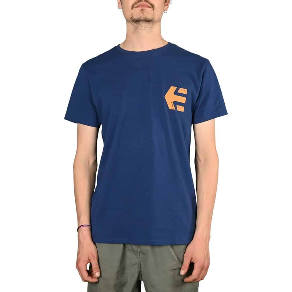 Etnies Skate Co S/S T-Shirt - Navy/Orange