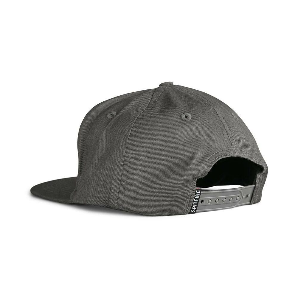 Spitfire Bighead Snapback Hat - Charcoal/Yellow