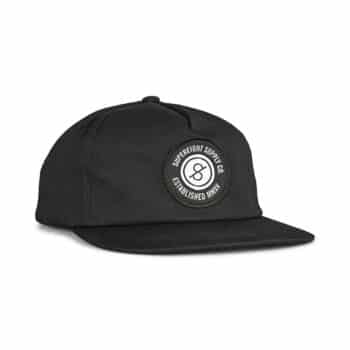 Supereight Supply Co Patch Unstructured Snapback Cap - Black