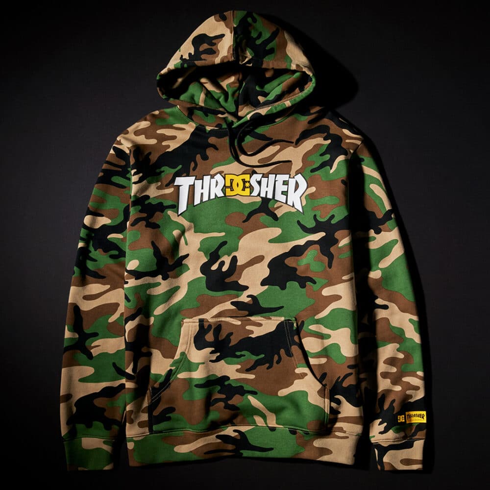 DC x Thrasher Pullover Hoodie Camo Supereight