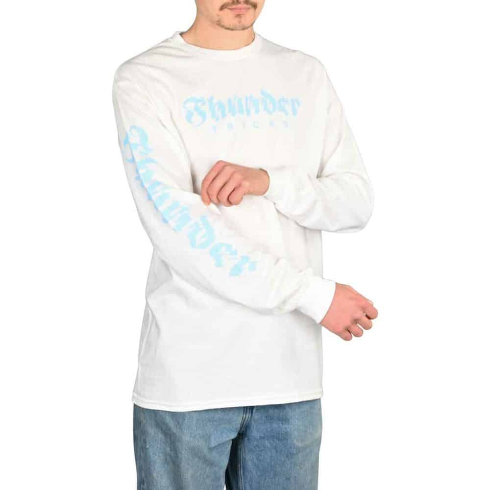 Thunder Aftershock L/S T-Shirt - White/Light Blue