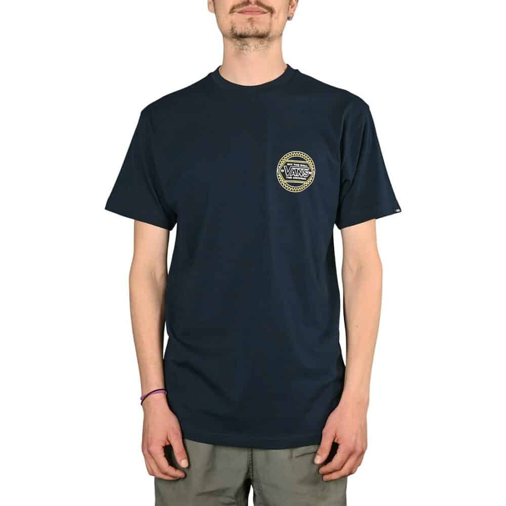 Vans Circle Checker Drop V S/S T-Shirt - Navy