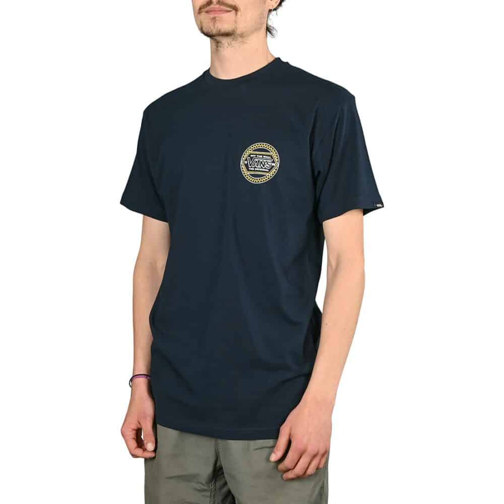 Vans Circle Checker Drop V S/S T-Shirt - Navy