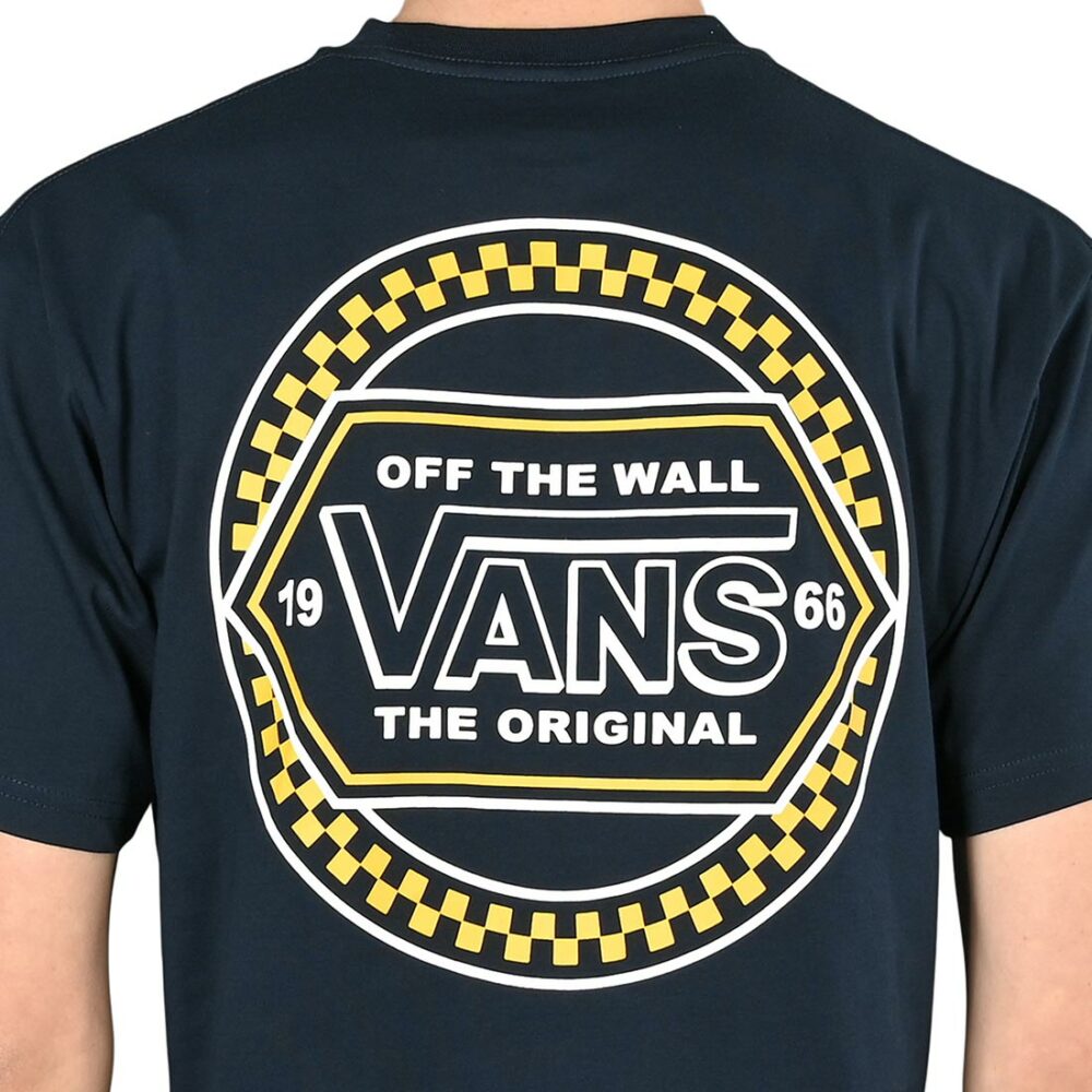 Vans Circle Checker Drop V S/S T-Shirt - Navy