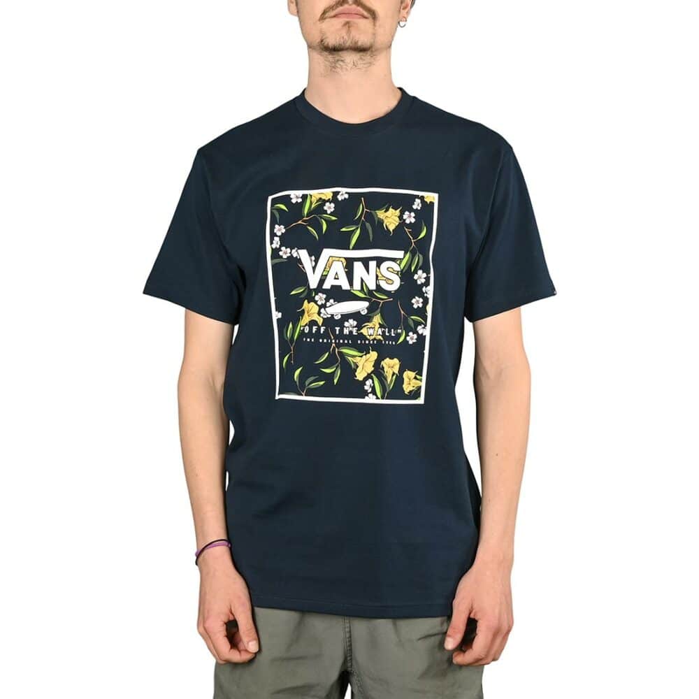 Vans Classic Print Box S/S T-Shirt - Navy/Gold