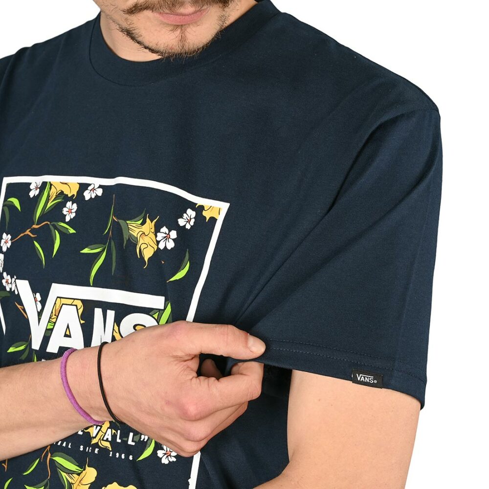 Vans Classic Print Box S/S T-Shirt - Navy/Gold