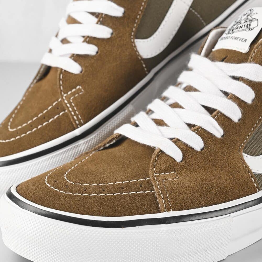 Vans Sk8-Mid Grosso Shoes - Fatigue/White