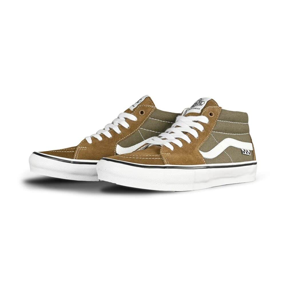 Vans Sk8-Mid Grosso Shoes - Fatigue/White