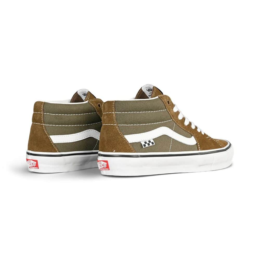 Vans Sk8-Mid Grosso Shoes - Fatigue/White