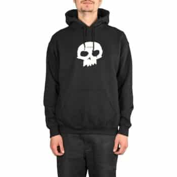 Zero Single Skull Pullover Hoodie - Black/White