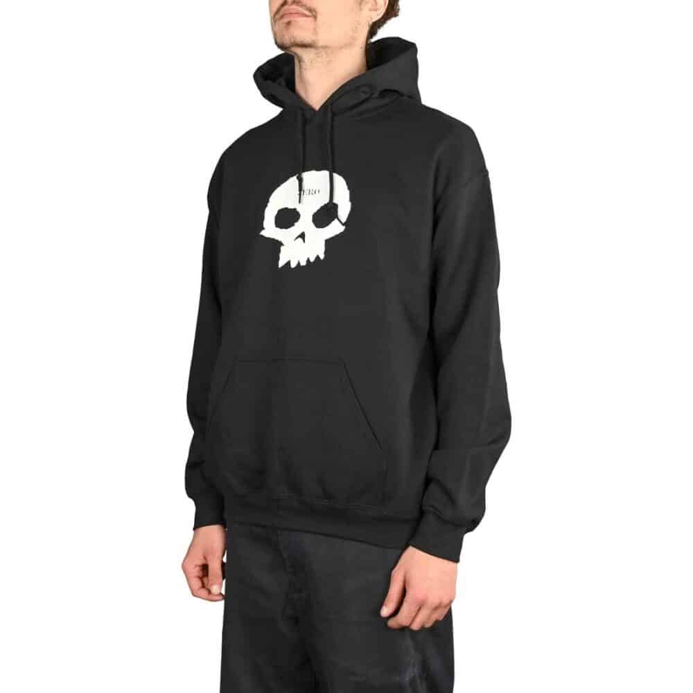 Zero Single Skull Pullover Hoodie - Black/White