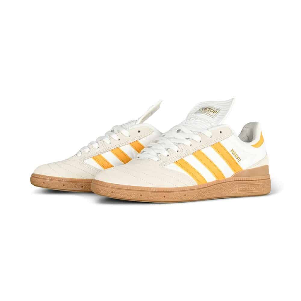 Adidas Busenitz Skate Shoes - Crystal White/Preloved Yellow/Gum