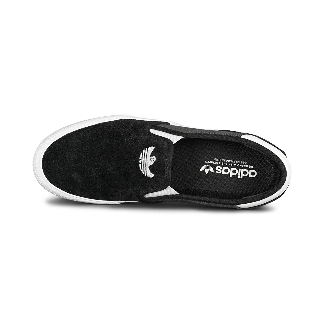 Adidas Shmoofoil Slip-On Skate Shoes - Black/Grey/White