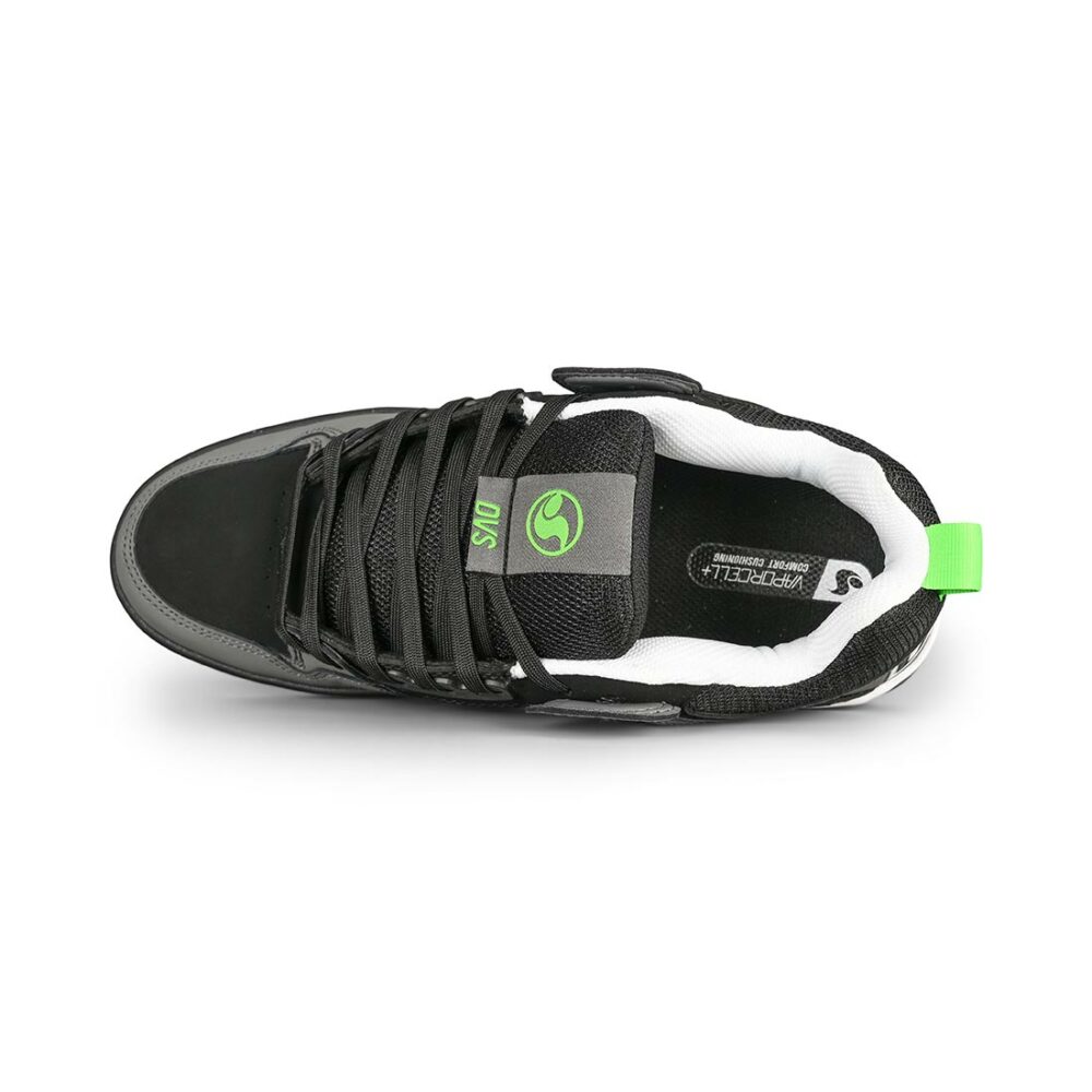 DVS Comanche 2.0+ Skate Shoes - Black/Charcoal/Lime