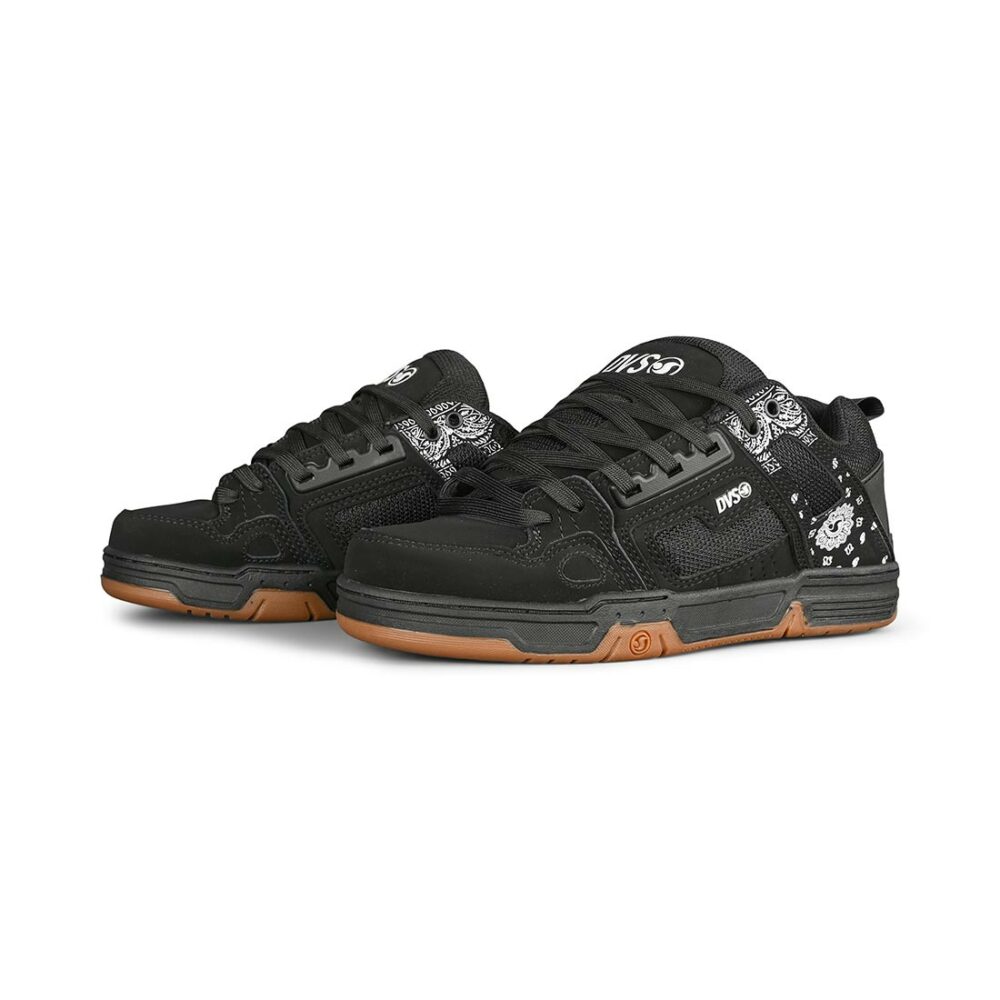 DVS Comanche Skate Shoes - Black/White/Print