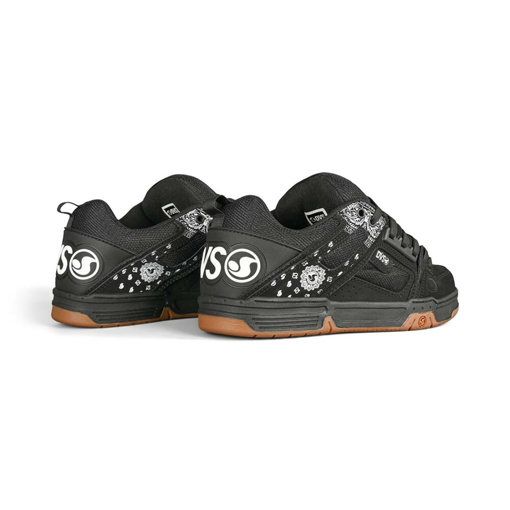 DVS Comanche Skate Shoes - Black/White/Print