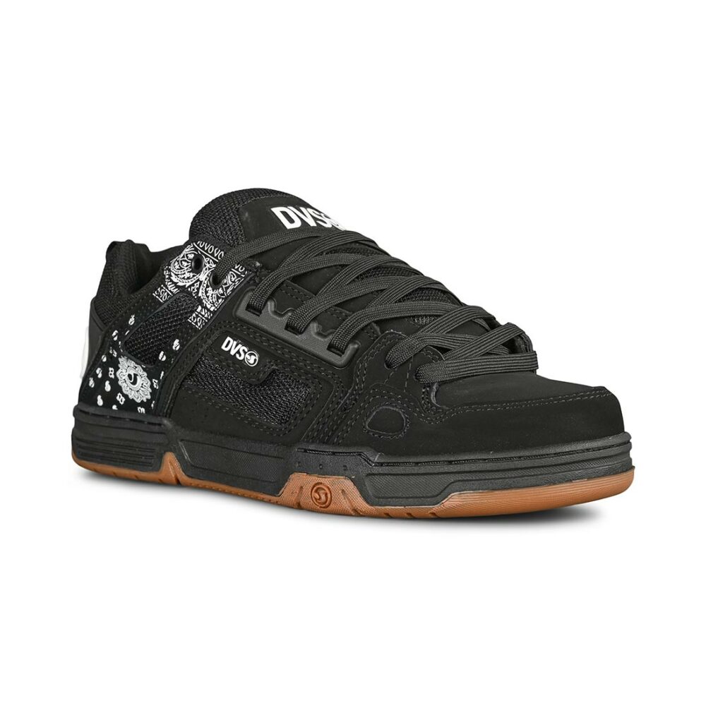 DVS Comanche Skate Shoes - Black/White/Print