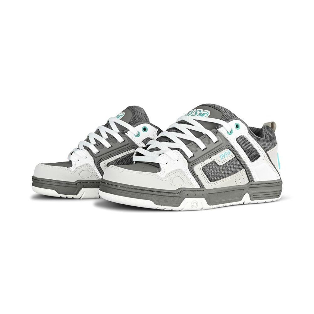 DVS Comanche Skate Shoes - Charcoal/White/Turquoise