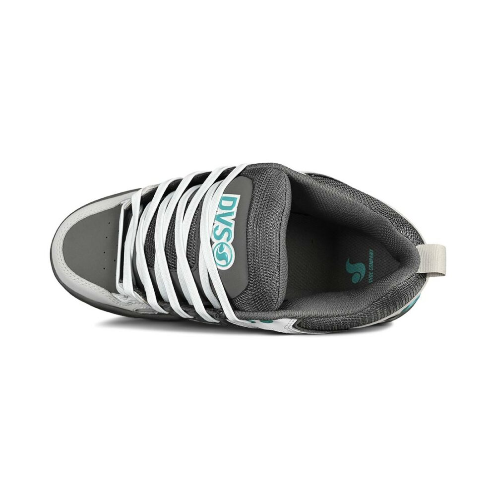 DVS Comanche Skate Shoes - Charcoal/White/Turquoise