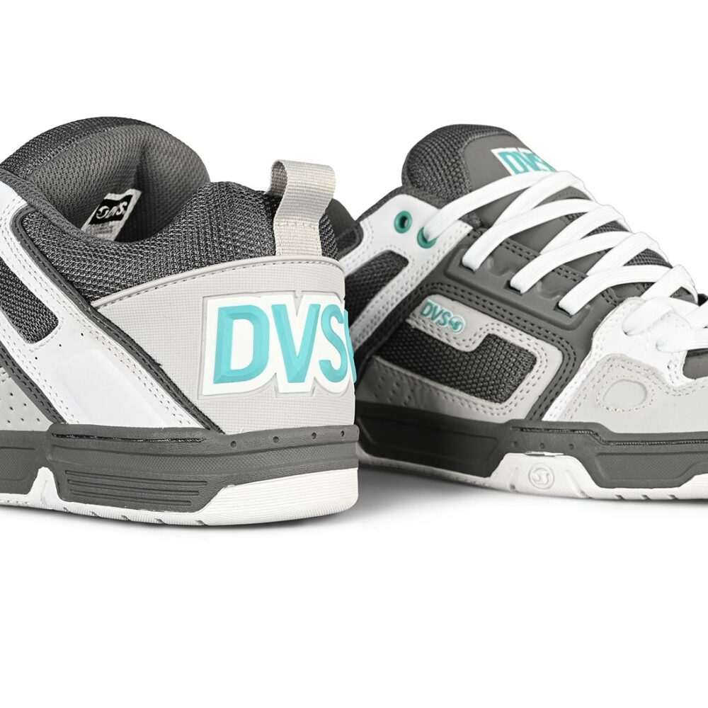 DVS Comanche Skate Shoes - Charcoal/White/Turquoise