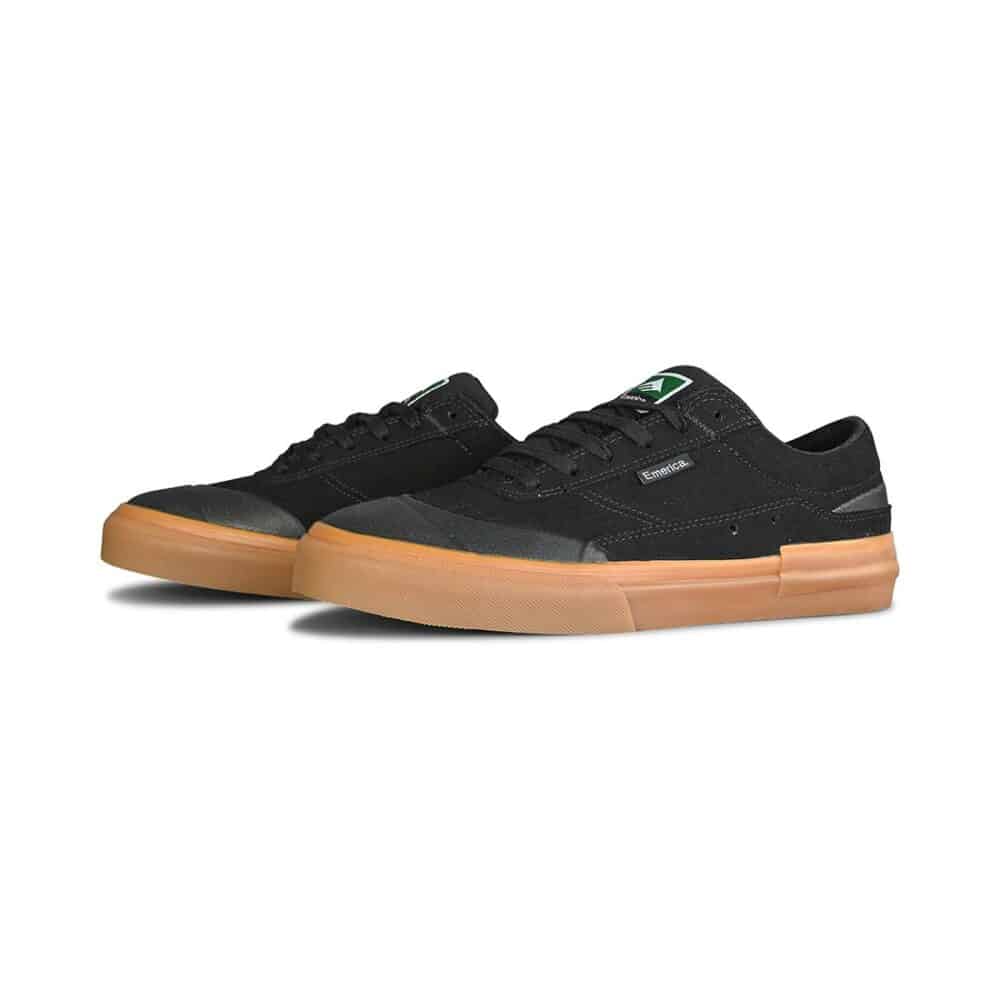 Emerica Vulcano Skate Shoes - Black/Grey/Gum