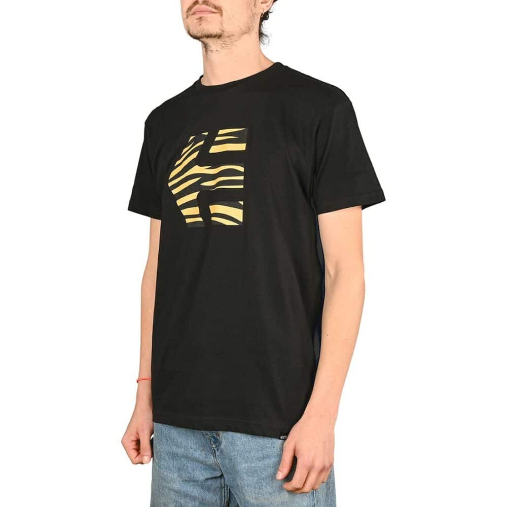 Etnies Icon Print S/S T-Shirt - Black/Orange