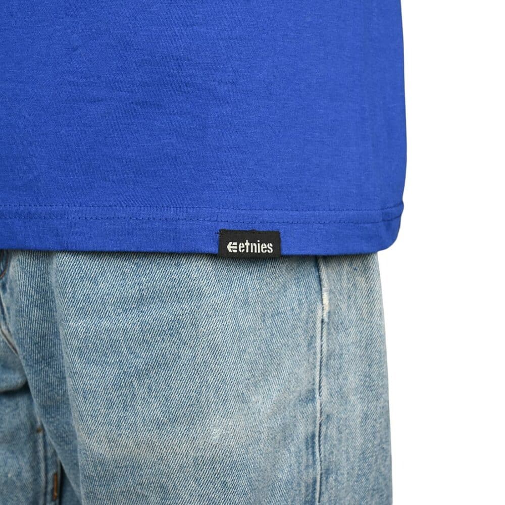 Etnies Icon S/S T-Shirt - Royal/White