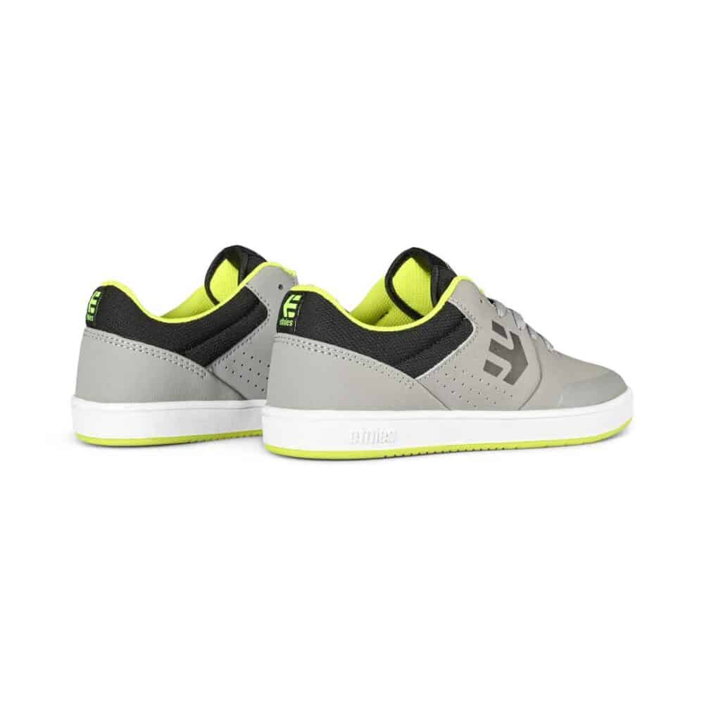 Etnies Marana (Youth) Skate Shoes - Grey/Lime/White