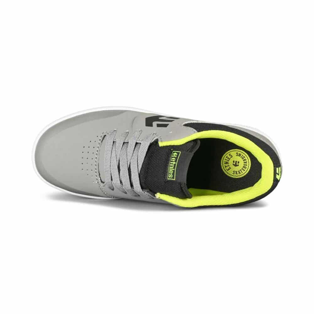 Etnies Marana (Youth) Skate Shoes - Grey/Lime/White