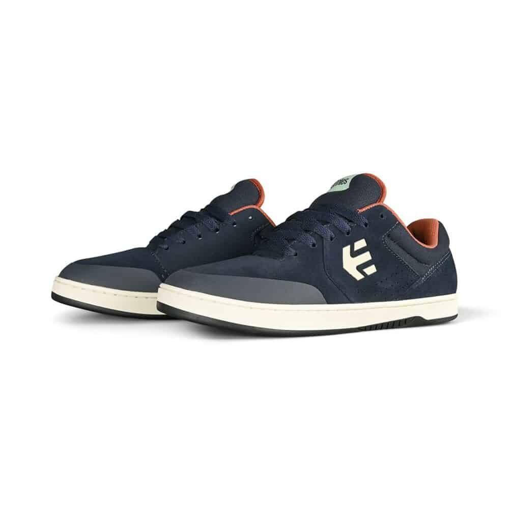 Etnies Nassim Marana Skate Shoes - Navy/Brown/White