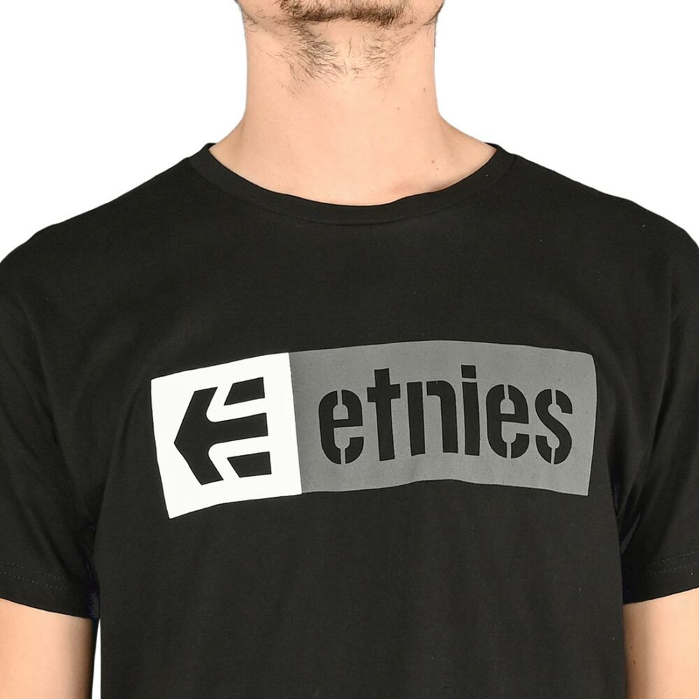 Etnies New Box S/S T-Shirt - Black/Grey/White