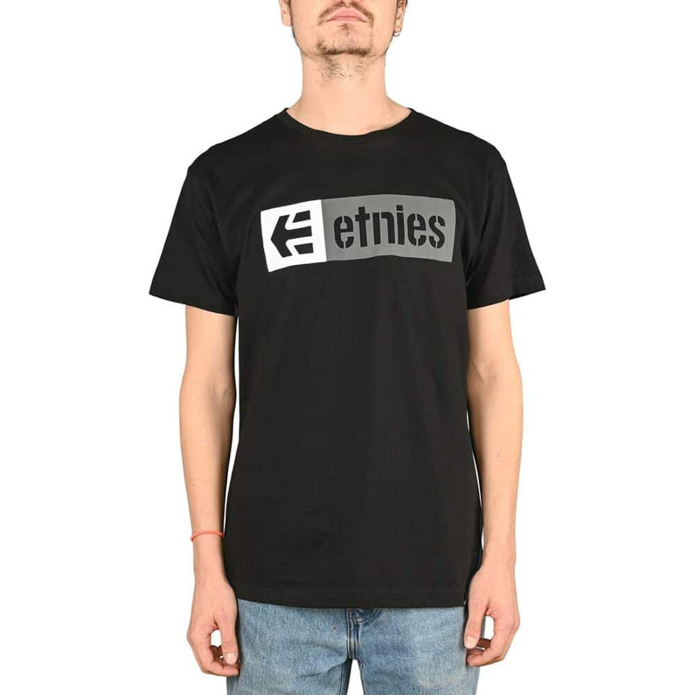 Etnies New Box S/S T-Shirt - Black/Grey/White