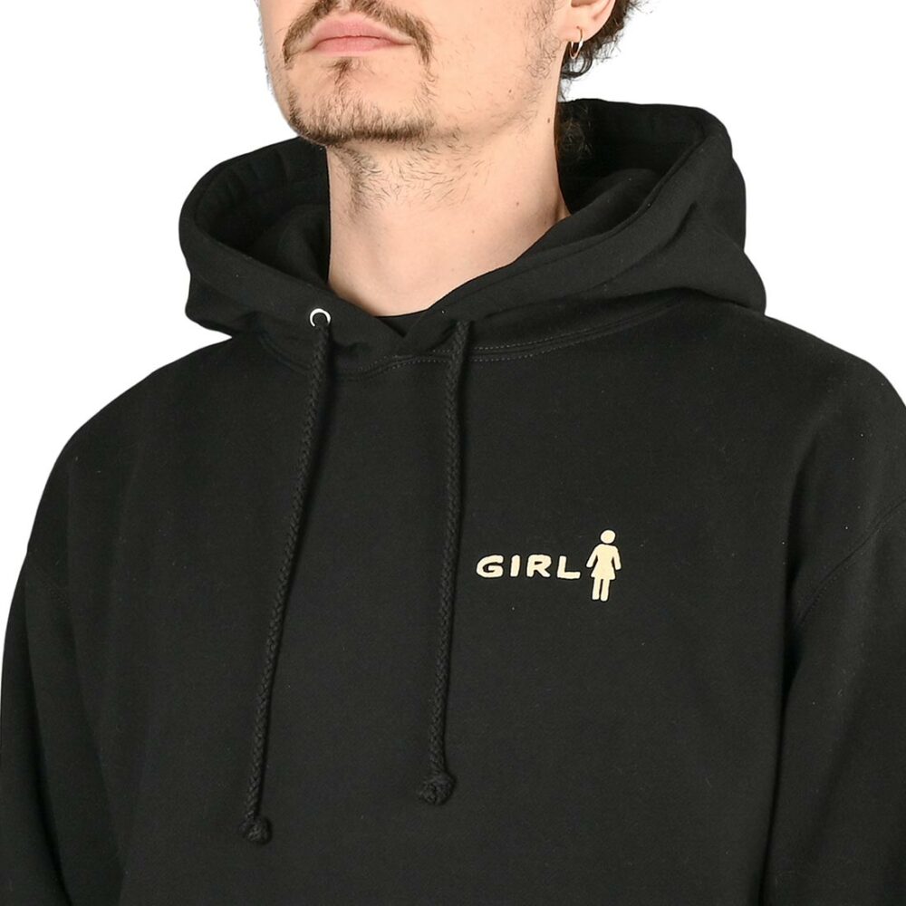 Girl Seductress Pullover Hoodie - Black