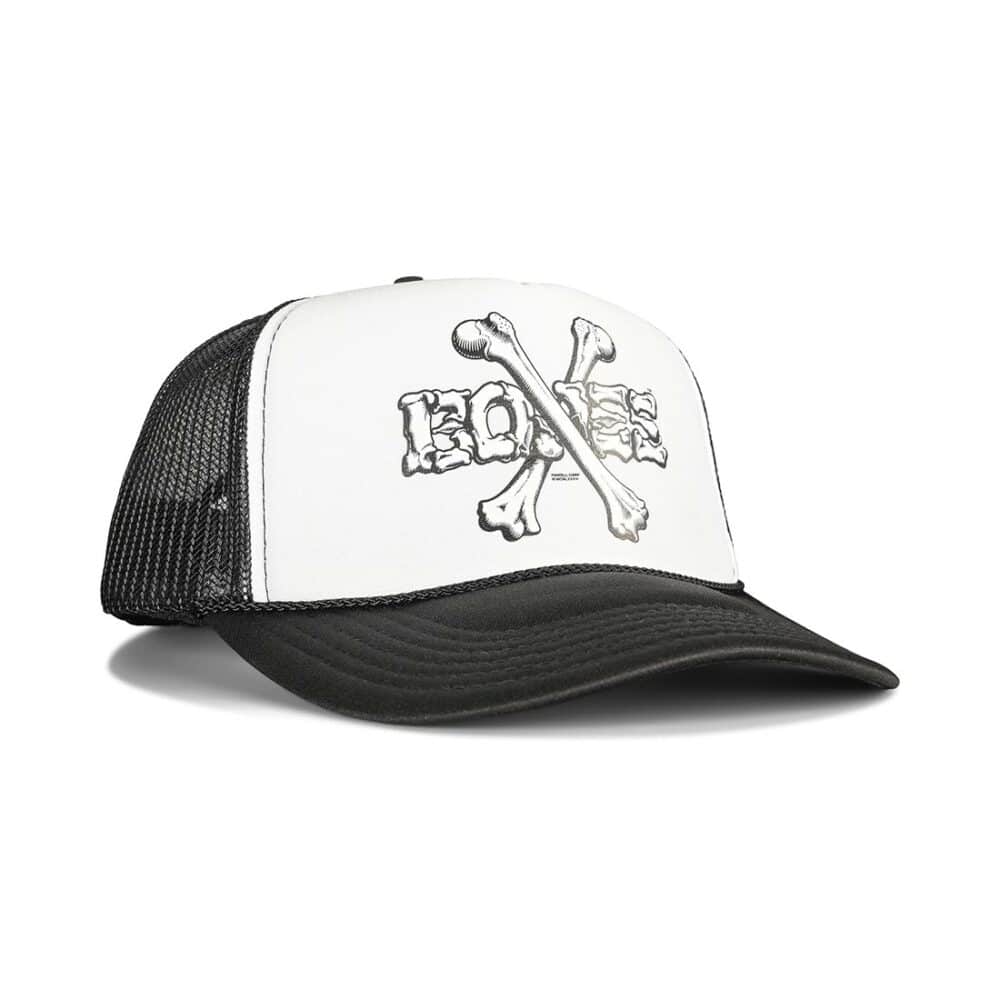 Powell Peralta Cross Bones Trucker Cap - Black/White