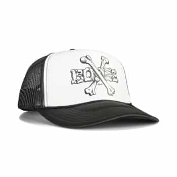 Powell Peralta Cross Bones Trucker Cap - Black/White