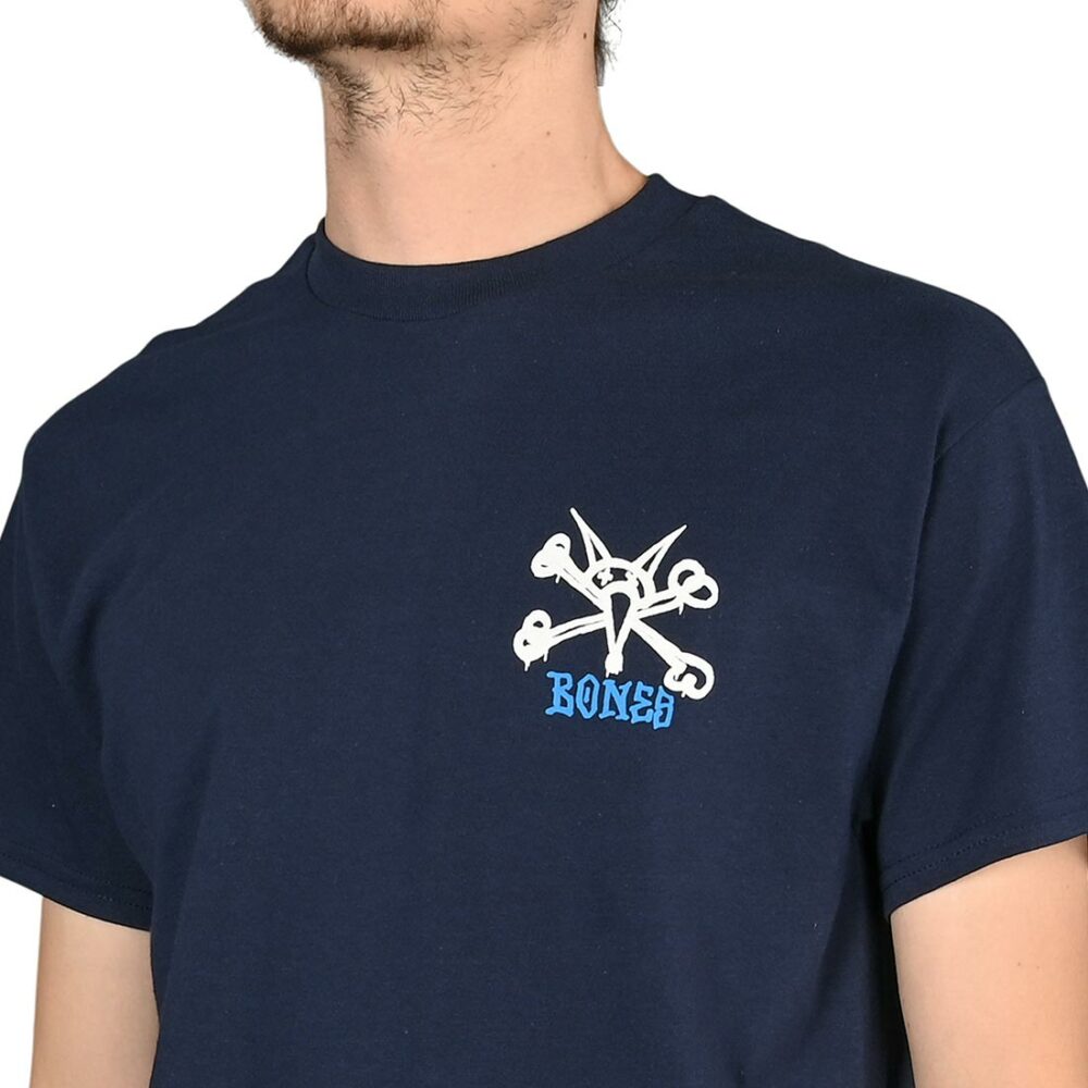 Powell Peralta Rat Bones S/S T-Shirt - Navy