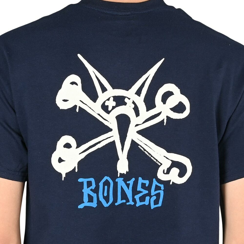 Powell Peralta Rat Bones S/S T-Shirt - Navy